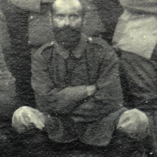 Bild0694 Mai 1919 Karl Brühl (mit Kreuz) 1. WK Saloniki