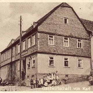 Bild0013 Postkartenbild Gasthaus "Zur guten Quelle" (Karl Wink) in der Eltviller Strasse