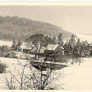 Bild0062 ca. 1970 Der Schafhof (Gemarkung Bleidenstadt) im Winter